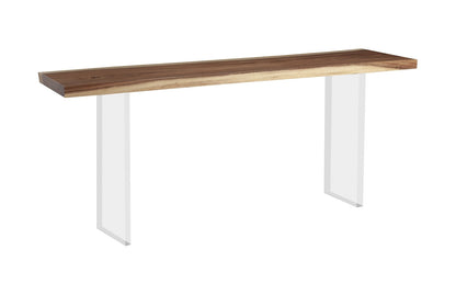 Floating Console Table with Acrylic Legs