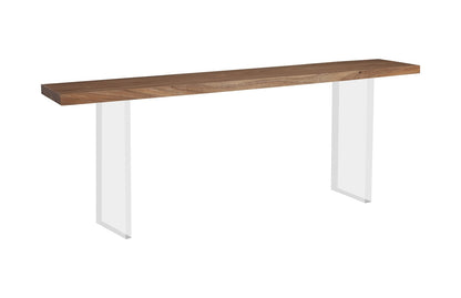 Floating Console Table with Acrylic Legs