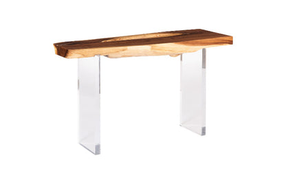 Floating Console Table with Acrylic Legs