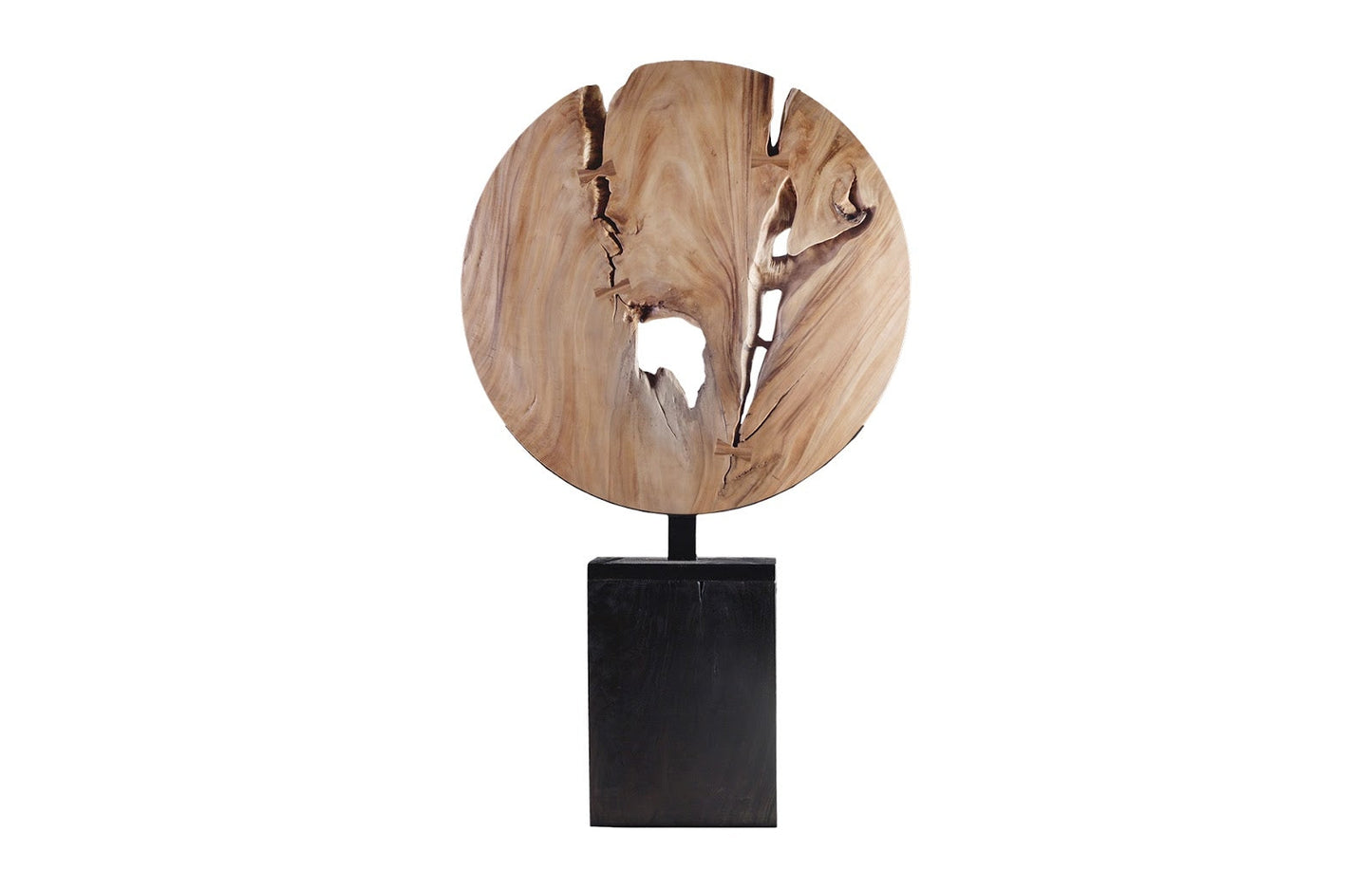 Wooden Moon Sculpture