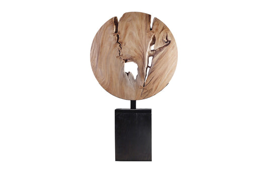 Wooden Moon Sculpture