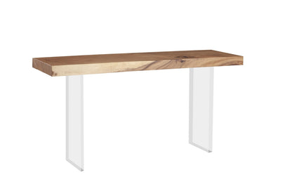 Floating Console Table with Acrylic Legs