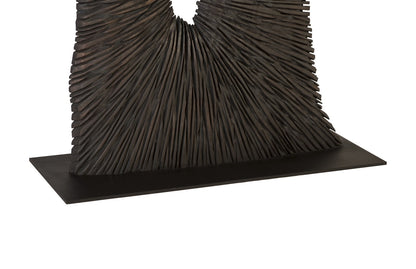 Chainsaw Sculpture on Stand, Black