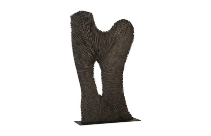 Chainsaw Sculpture on Stand, Black