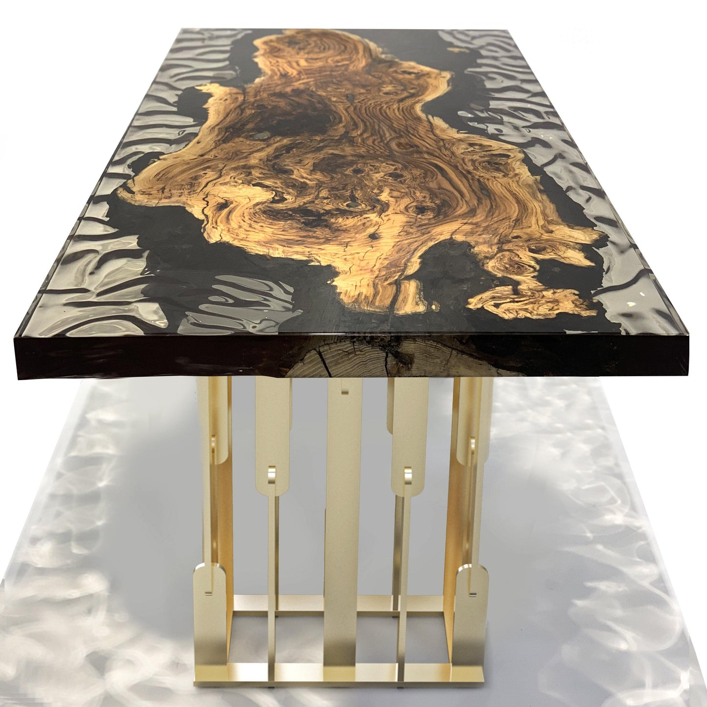 Tiger Olive Wood Dining Table