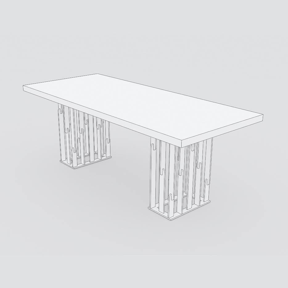 Tiger Olive Wood Dining Table