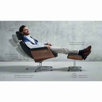 Timeout Recliner + Foot-stool