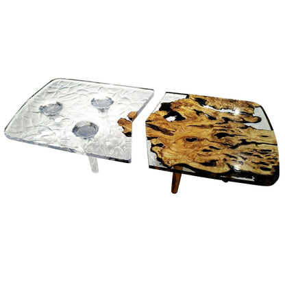 Tyro Olive Wood Wavy Coffee Table