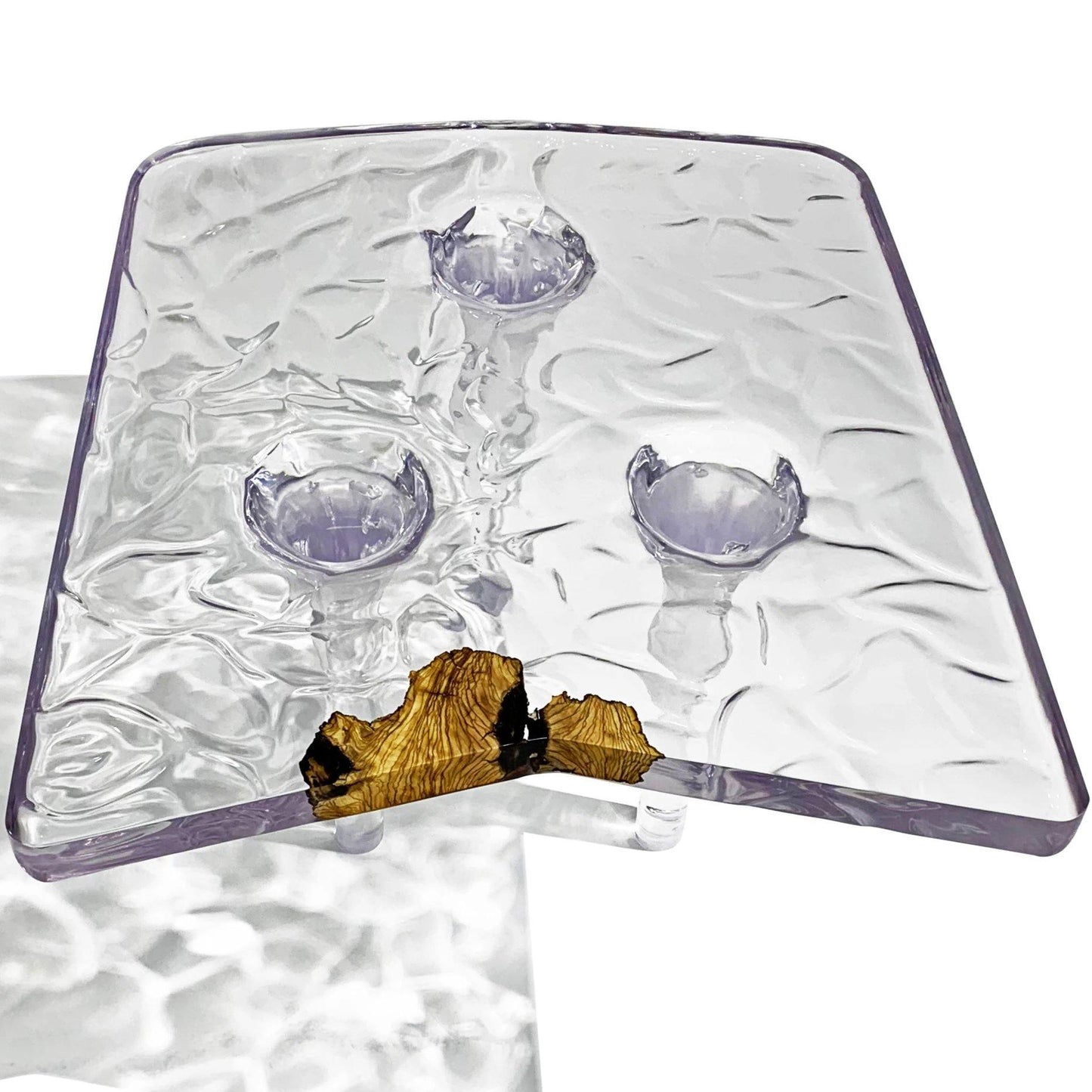 Tyro Olive Wood Wavy Coffee Table