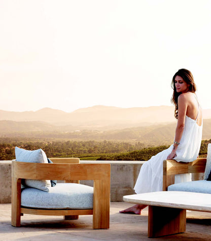 VICTORIA TEAK SUN LOUNGE