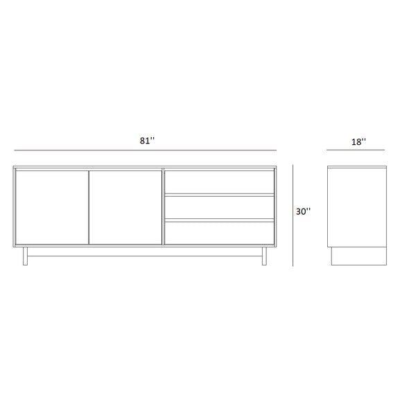 Wave sideboard