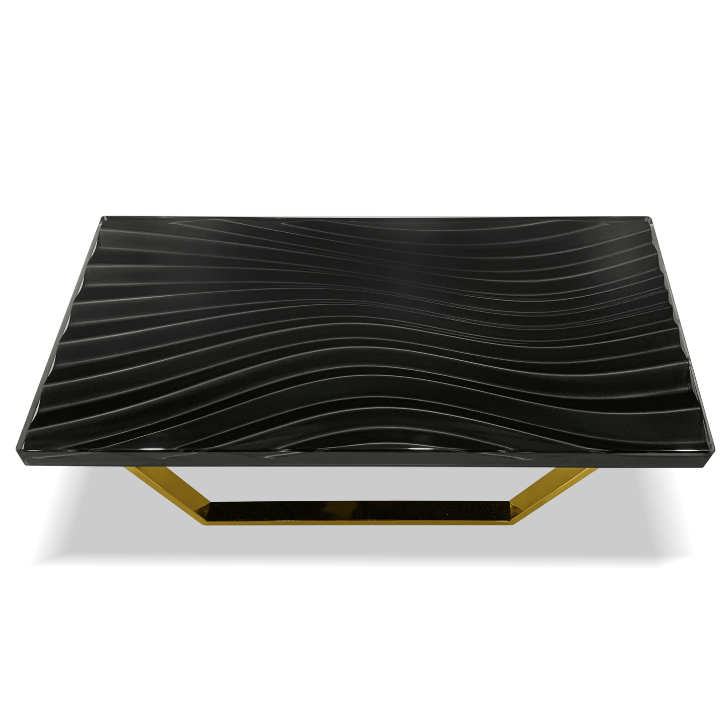 Wavy Black Coffee Table