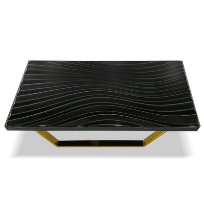 Wavy Black Coffee Table