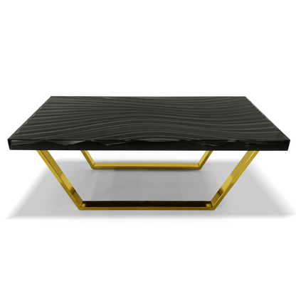 Wavy Black Coffee Table