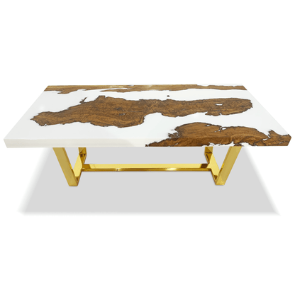White Morano Olive Wood Coffee Table