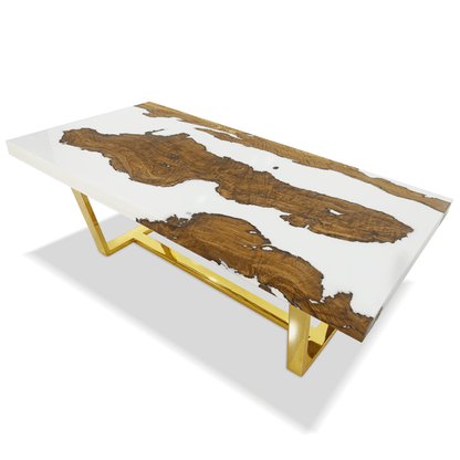 White Morano Olive Wood Coffee Table
