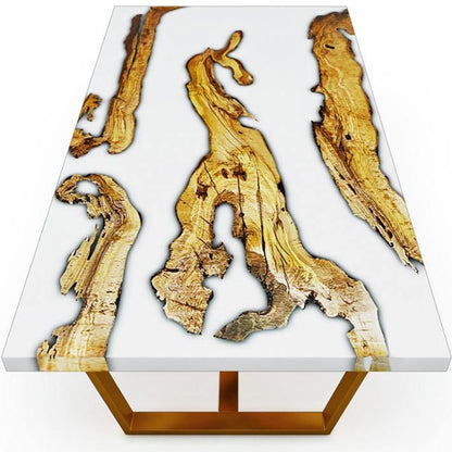 White Morano Olive Wood Coffee Table