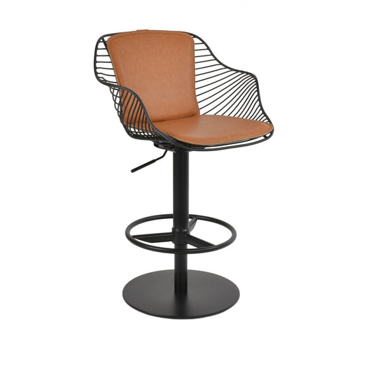 Sgabello con braccioli e pistone Zebra di SohoConcept