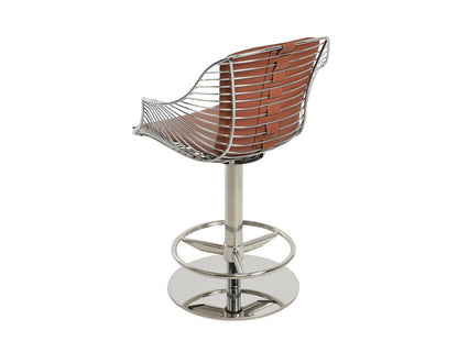 Sgabello con braccioli e pistone Zebra di SohoConcept