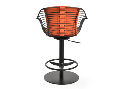 Sgabello con braccioli e pistone Zebra di SohoConcept